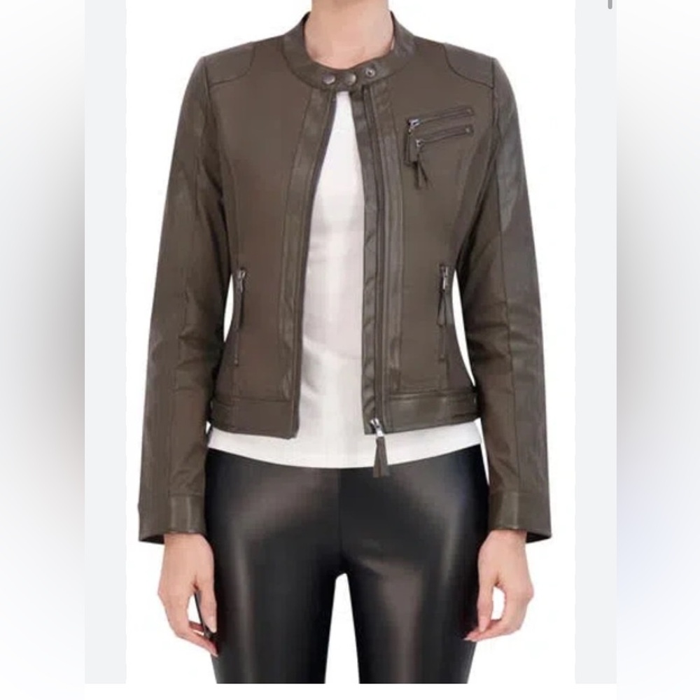 Vegan Leather moto Jacket size small